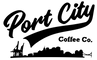 Logo of Port City Coffee Co. with a stylized cityscape silhouette.